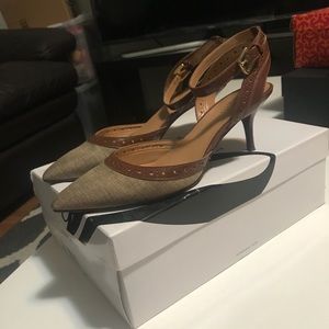 Nine West Kitten heel ankle strap pump